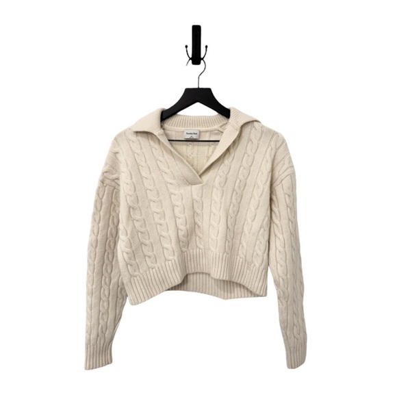 ARITZIA SUNDAY BEST Lottie Sweater in Whisper White - Picture 2 of 2